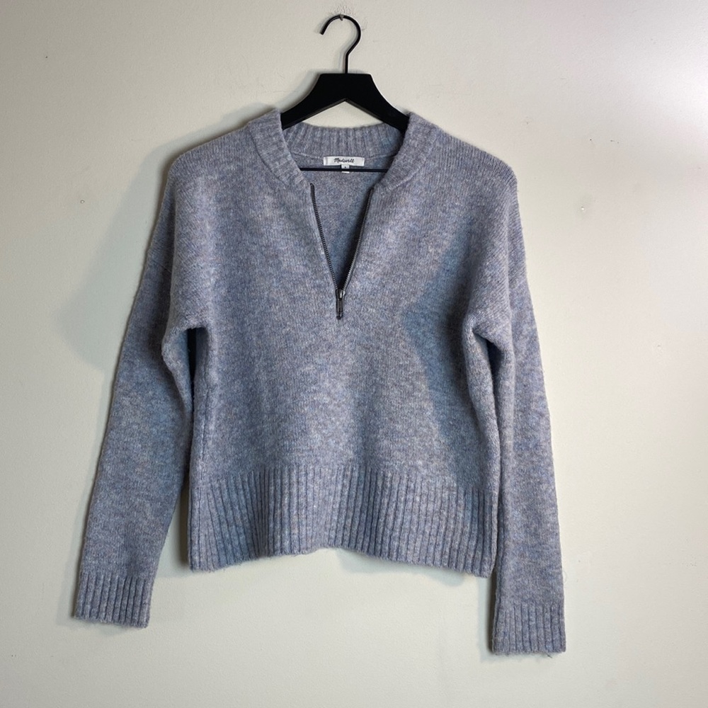 Madewell York Half zip sweater